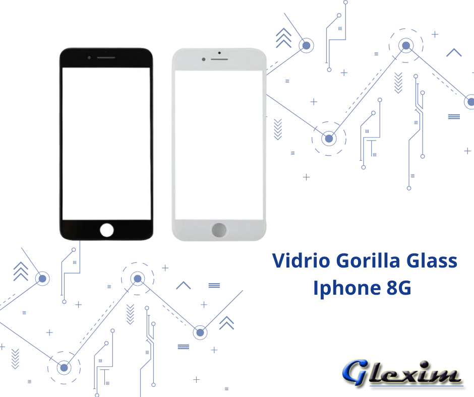 Vidrio Gorilla Glass Iphone 8G Con Base y Oca